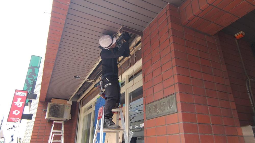 重量電動シャッターモートW開閉機スラット交換工事②（東京都江東区）｜シャッター修理・交換