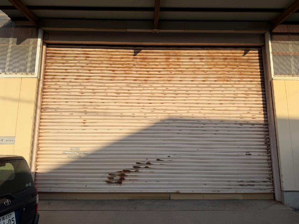 重量電動シャッターモートW開閉機スラット交換工事（千葉県成田市）｜シャッター修理・交換