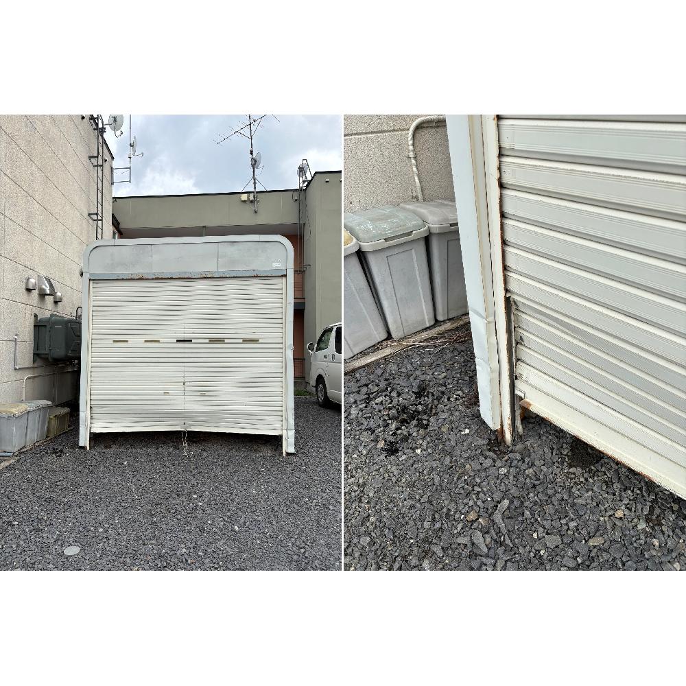 シャッターレール飛び出し修繕修理（北海道旭川市）｜緊急修理｜施工事例