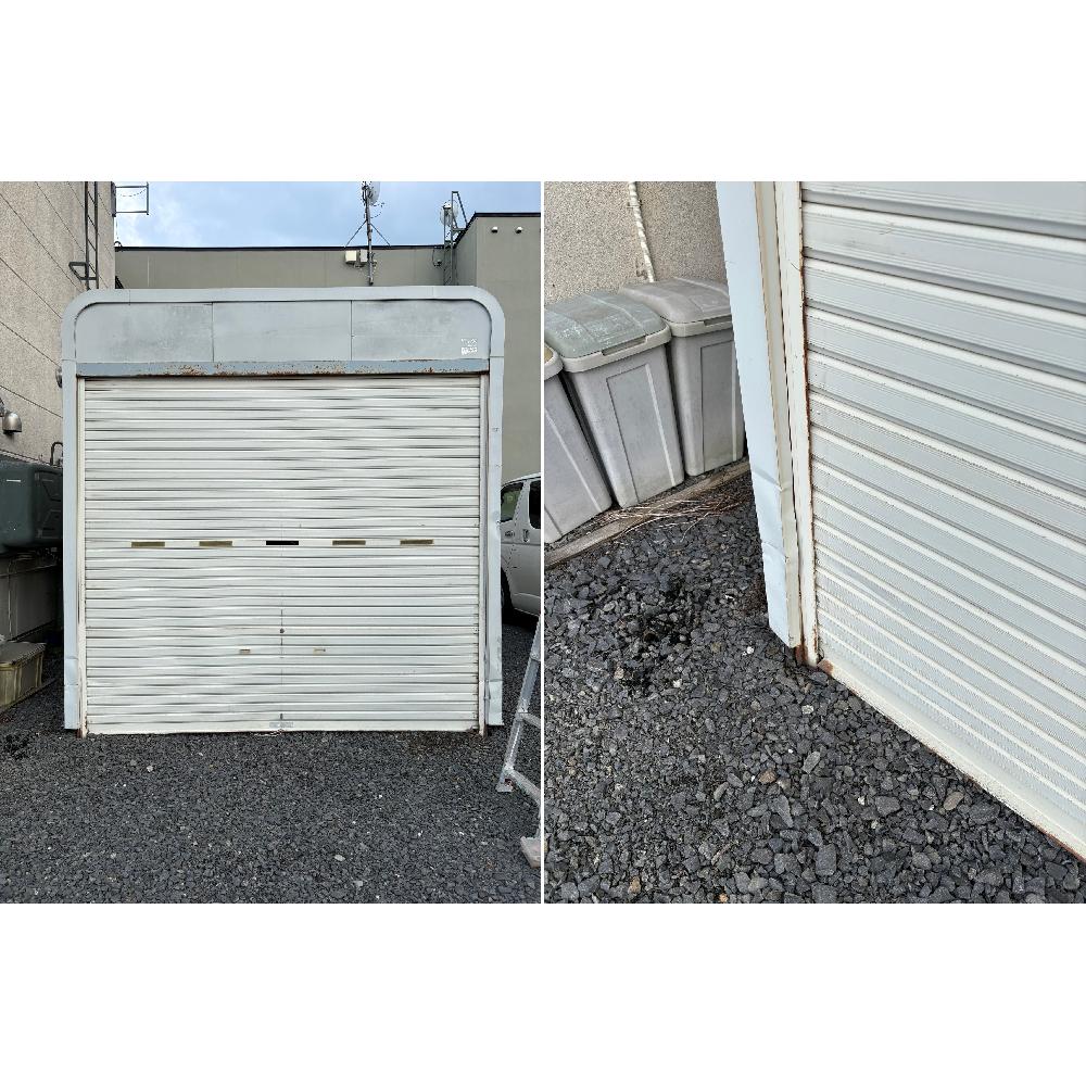 シャッターレール飛び出し修繕修理（北海道旭川市）｜緊急修理｜施工事例